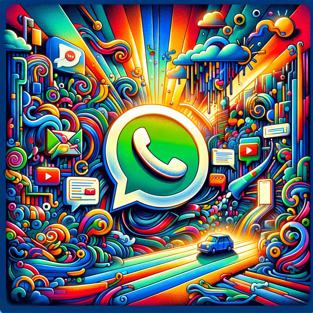 Imagem ilustrativa de um smartphone com o aplicativo WhatsApp aberto e a frase "Socorro! Excluí mensagens importantes no WhatsApp. Como recuperar?